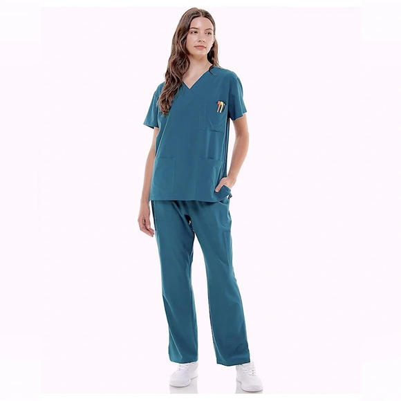 🌸 MEDPIA Scrub Sets for Women and Man Medical Nursing Uniform - Picture 1 of 15